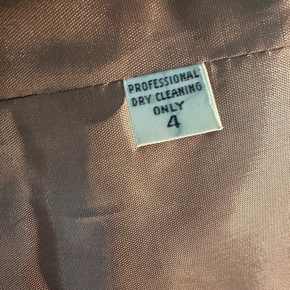 Vintage Tweed and Suede Blazer, Green, Size 4 - Picture 4 of 4